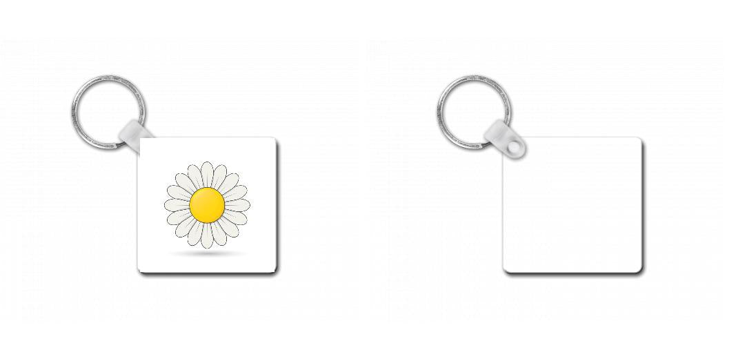 Customizable Square Keychain