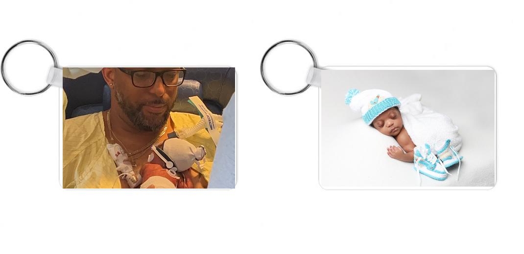 Rectangle shaped keychain | Add your own design
