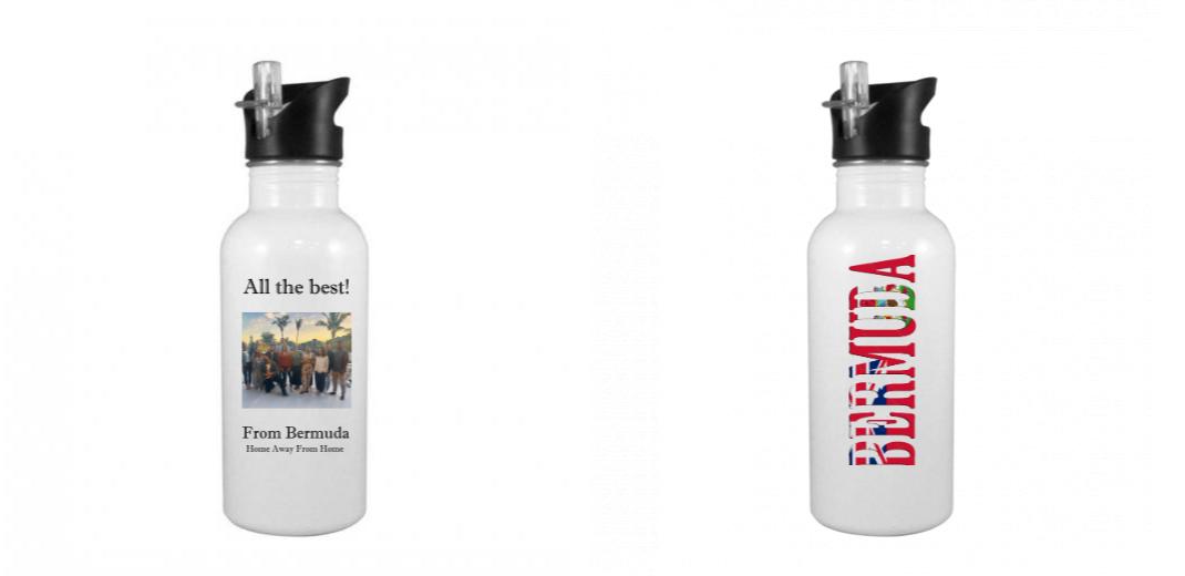 20 oz White flip Straw water bottle | Add your own design