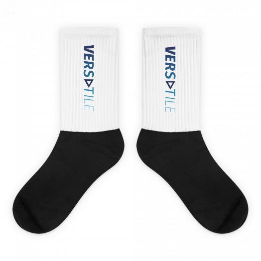 Black foot sublimated socks