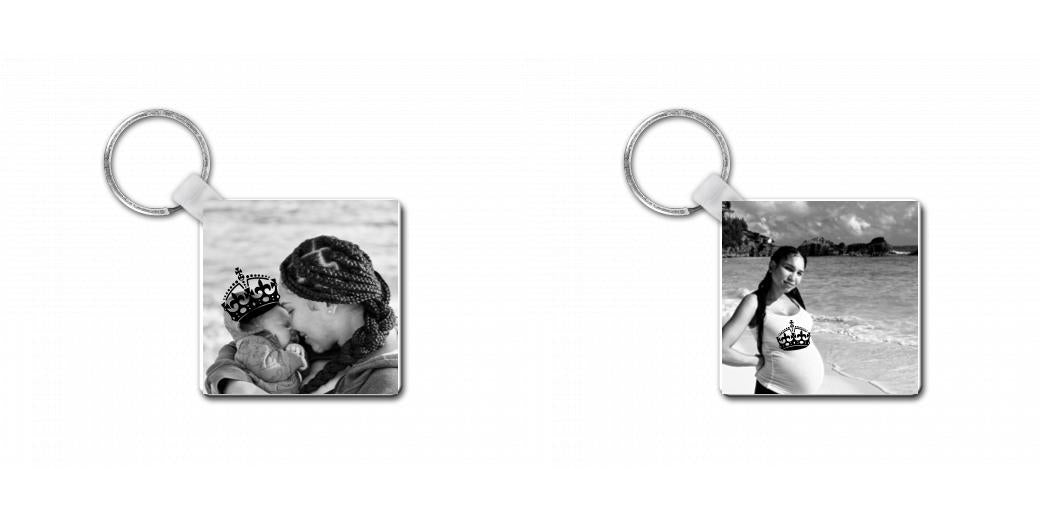 Customizable Square Keychain