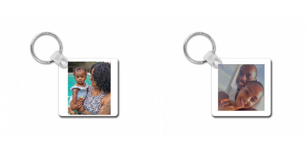 Customizable Square Keychain