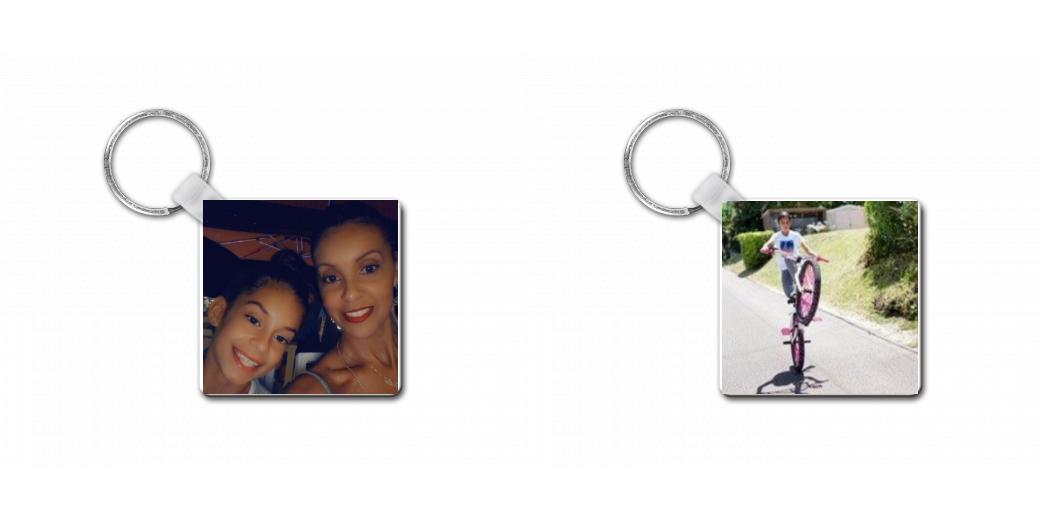 Customizable Square Keychain