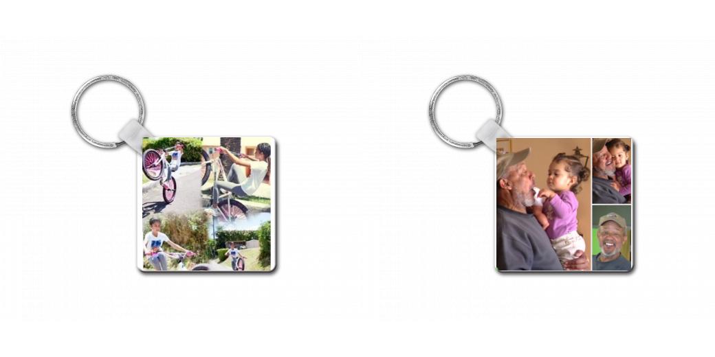 Customizable Square Keychain
