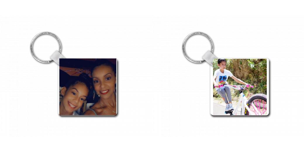 Customizable Square Keychain