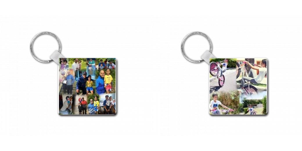 Customizable Square Keychain