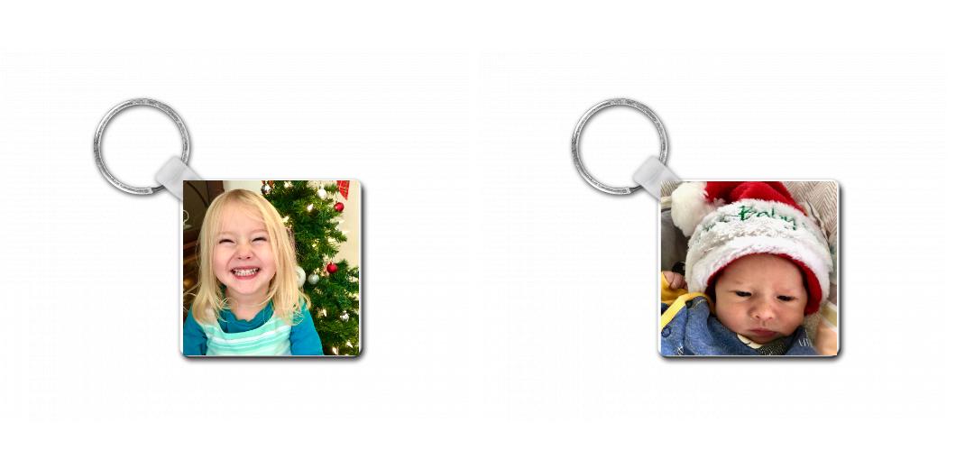 Customizable Square Keychain