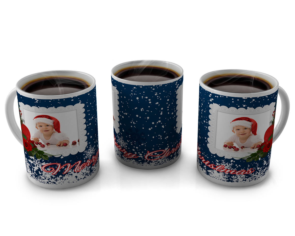 Merry Christmas, Coffee Mug | Predesigned | Add Photo
