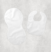 Load image into Gallery viewer, Baby Bib and Burp cloth | Add your own design
