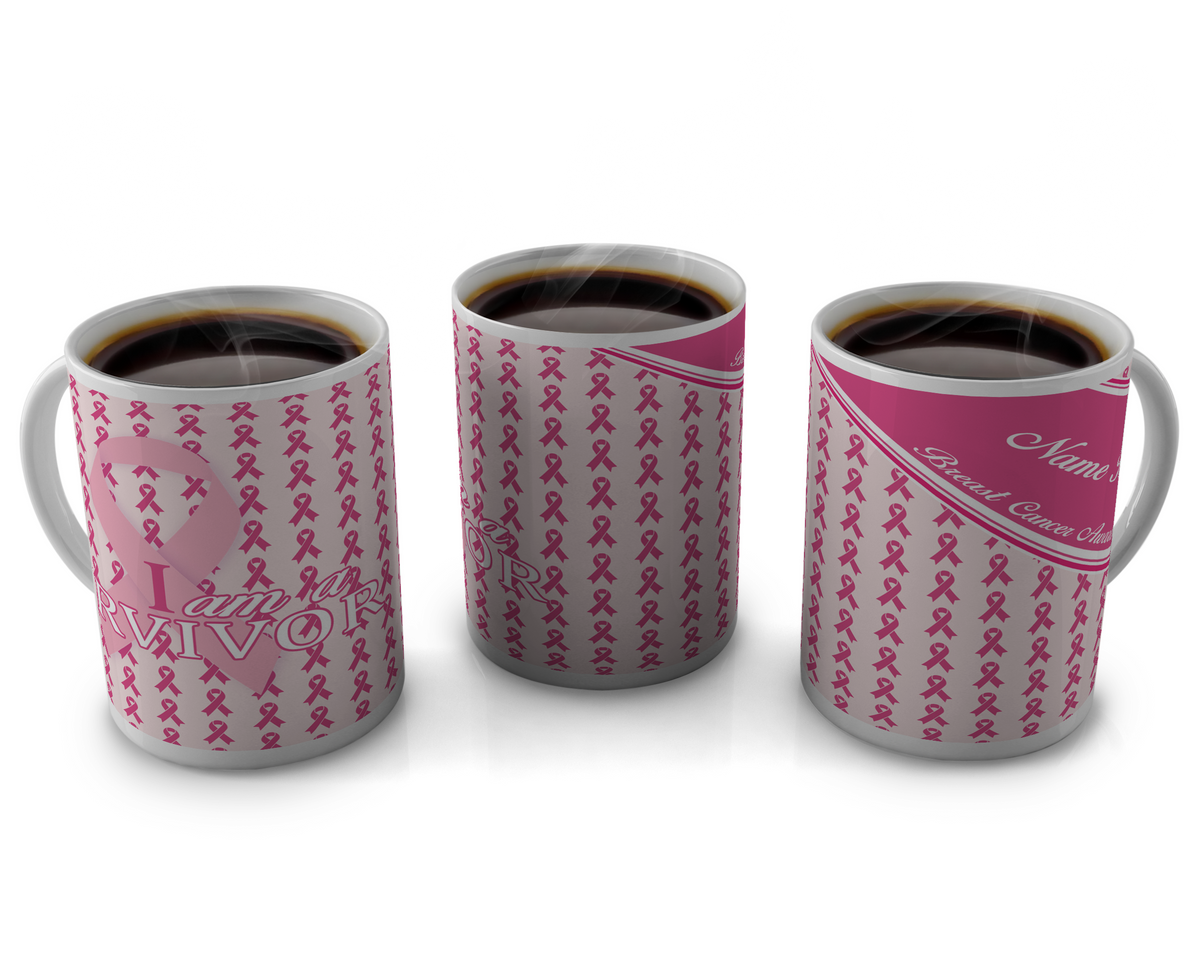 Breast Cancer Awareness, Coffee Mug | Predesigned | Add your Name
