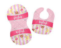 Load image into Gallery viewer, Baby Bib and Burp cloth | Add your own design
