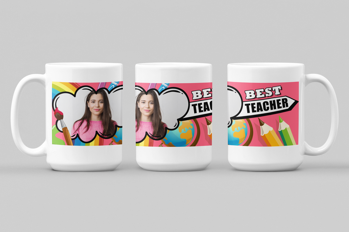Best Teacher, Coffee Mug | Predesigned | Add Image