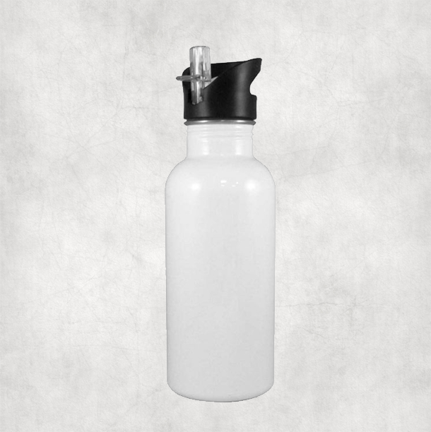1-20 White Metal Water Bottles & Flip Straw Blanks for Vinyl